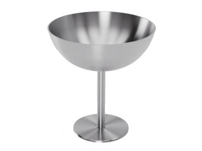 Portionsglas Stål på fod Ø100 mm