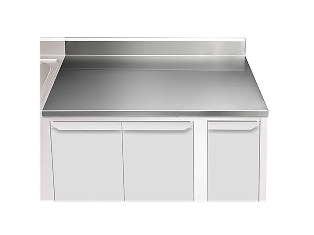 Bordplade 1000 mm med bagkant