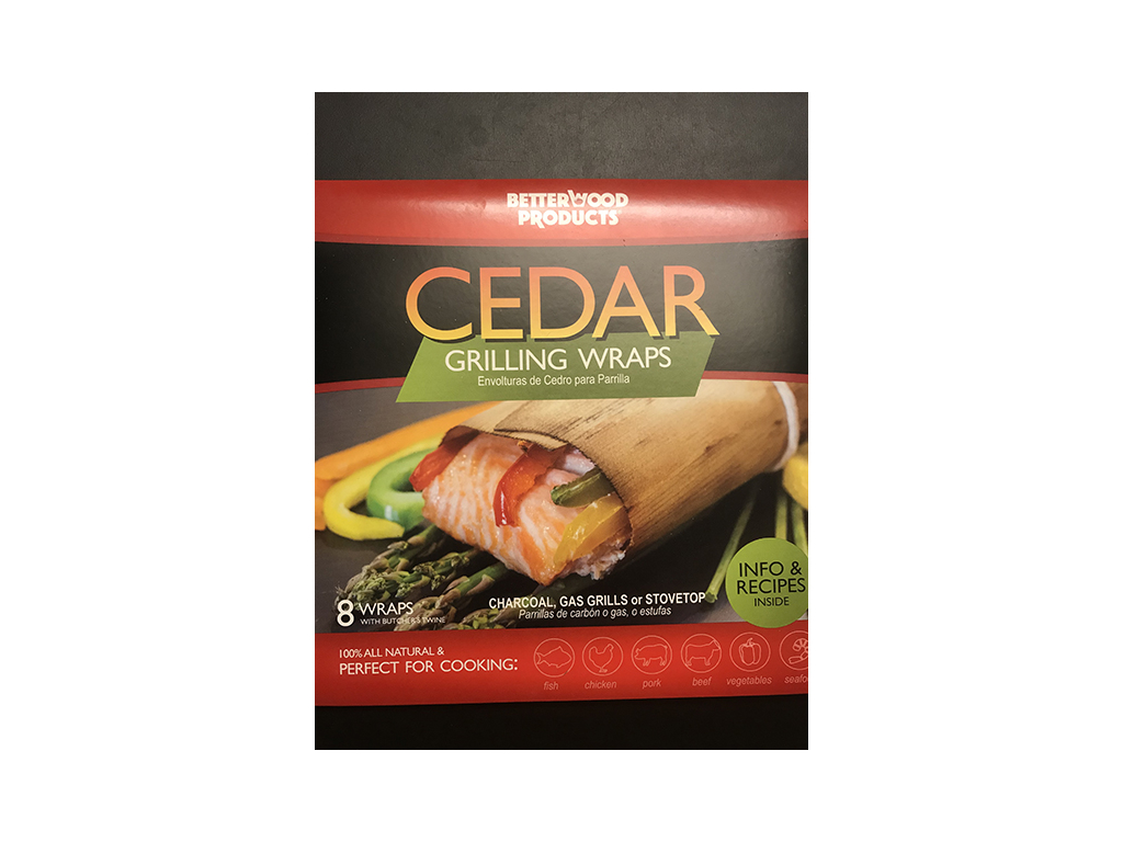 Grill wraps Cedartræ 8-pak