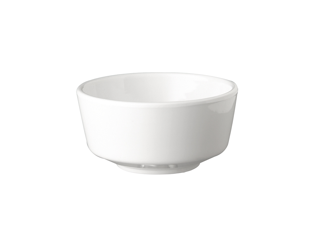 Melamin skål Hvid Ø 9 cm, H: 4,5 cm