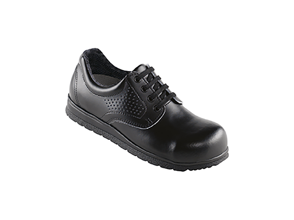 Euro-Dan CLASSIC sikkerhedssko med snøre, ankelpolstring og perforering 123-01 - Sort / 38 | Fodtøj | DISCOUNT | Euro-Dan Footwear