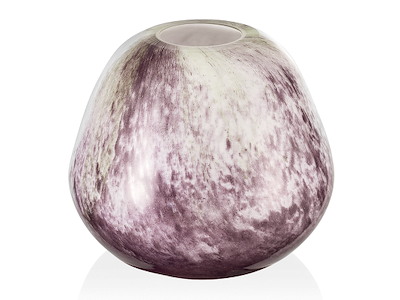 Lysestage Ø15x13 cm Glas Fusion Lavender