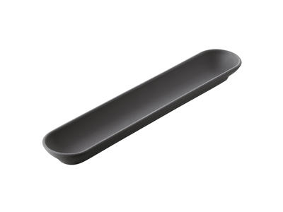Bakke 27x5 cm Uglaseret Sort Solid