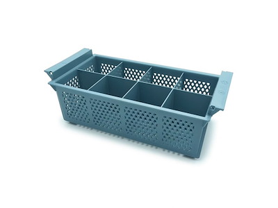 Bestikkurv 8 rum Grå 42,6x20,5x15cm