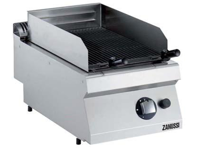 Grill lavasten m/støbejernsrist gas 700 - 400x700x250 mm