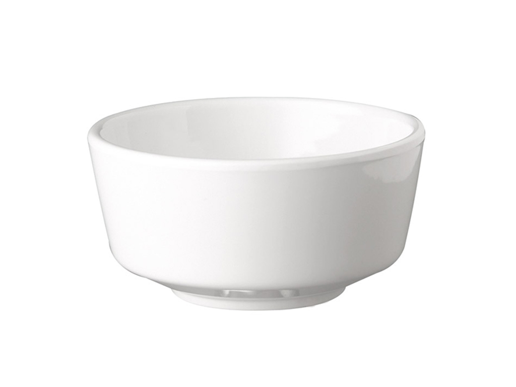 Melamin skål Hvid Ø 15 cm, H: 7,5 cm