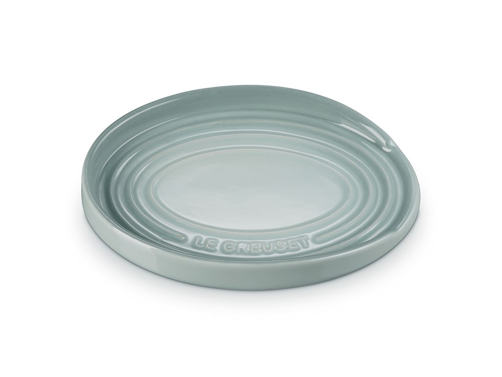 Grydeskeholder i stentøj 16x12 cm i Sea Salt