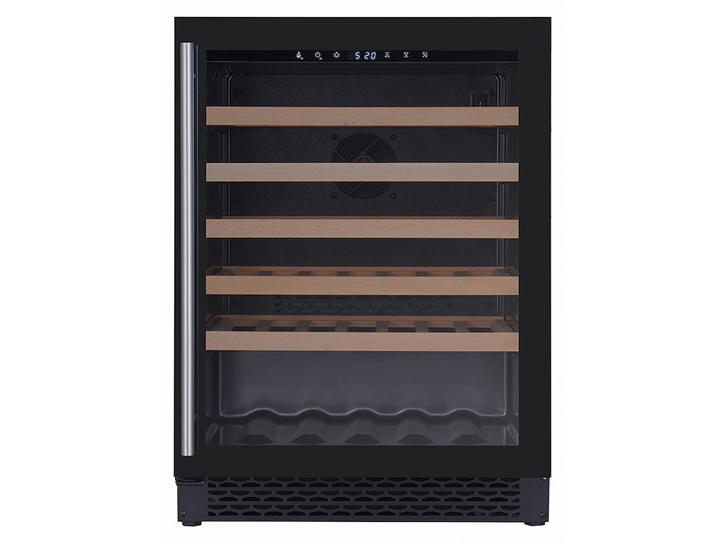 Vinkøleskab 46 fl. 127 l.+5/+20 Sort