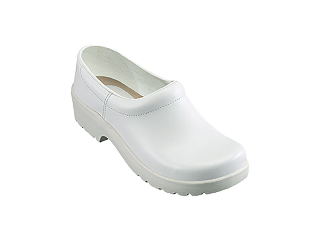 Træsko Hygiejne m/hælkap hvid str 38