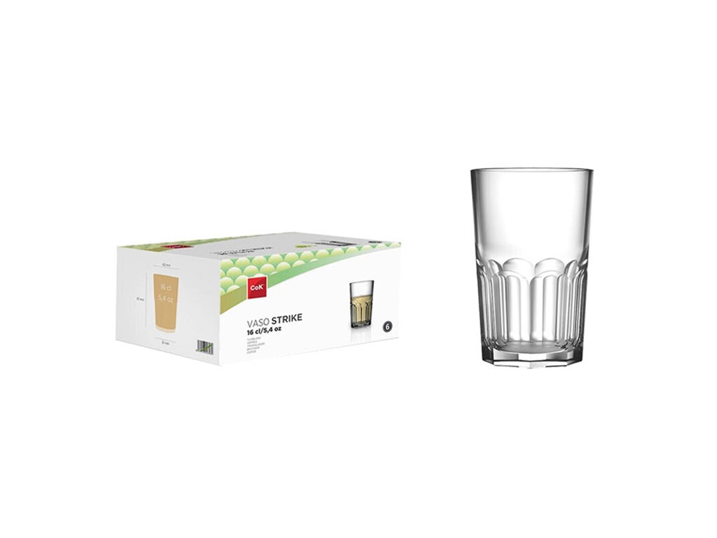 Glas 16 cl. Strike 6-pak