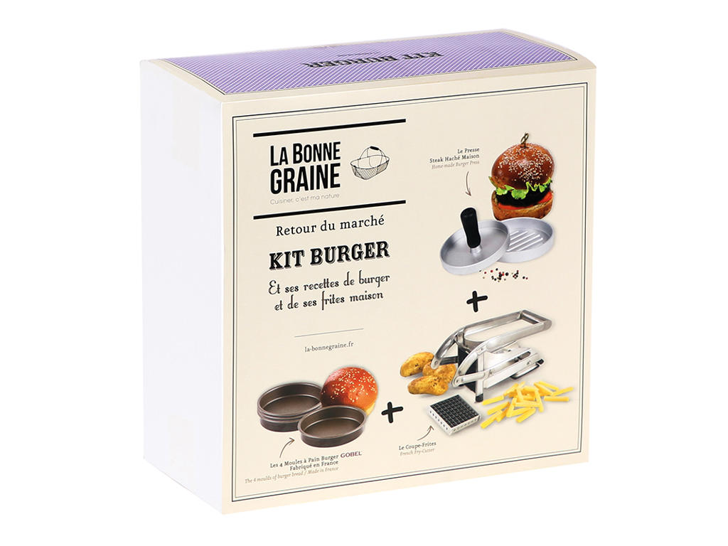 Burger kit med 3 dele