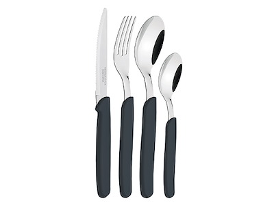 Bestiksæt 24 stk Carmel Mørke grå