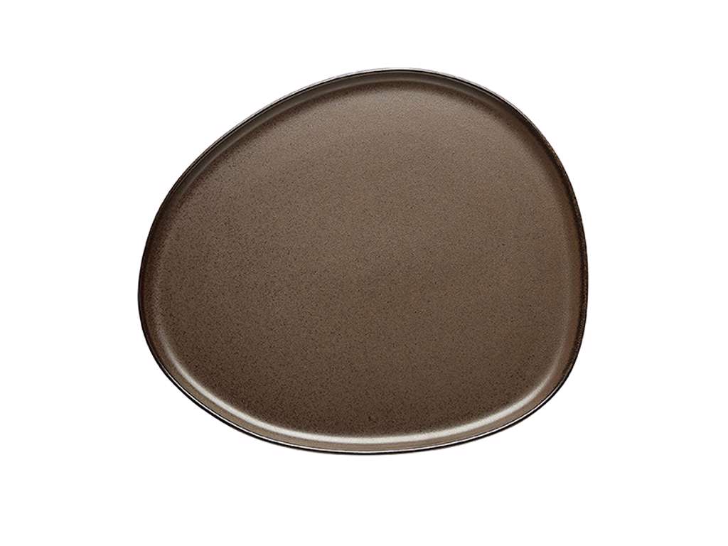 RAW tallerken 29x25cm Metallic brown
