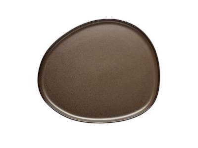 RAW tallerken 29x25cm Metallic brown