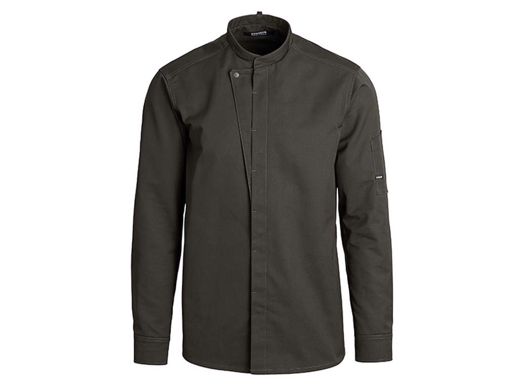 Kokkejakke cypres olive m/trykknap XL