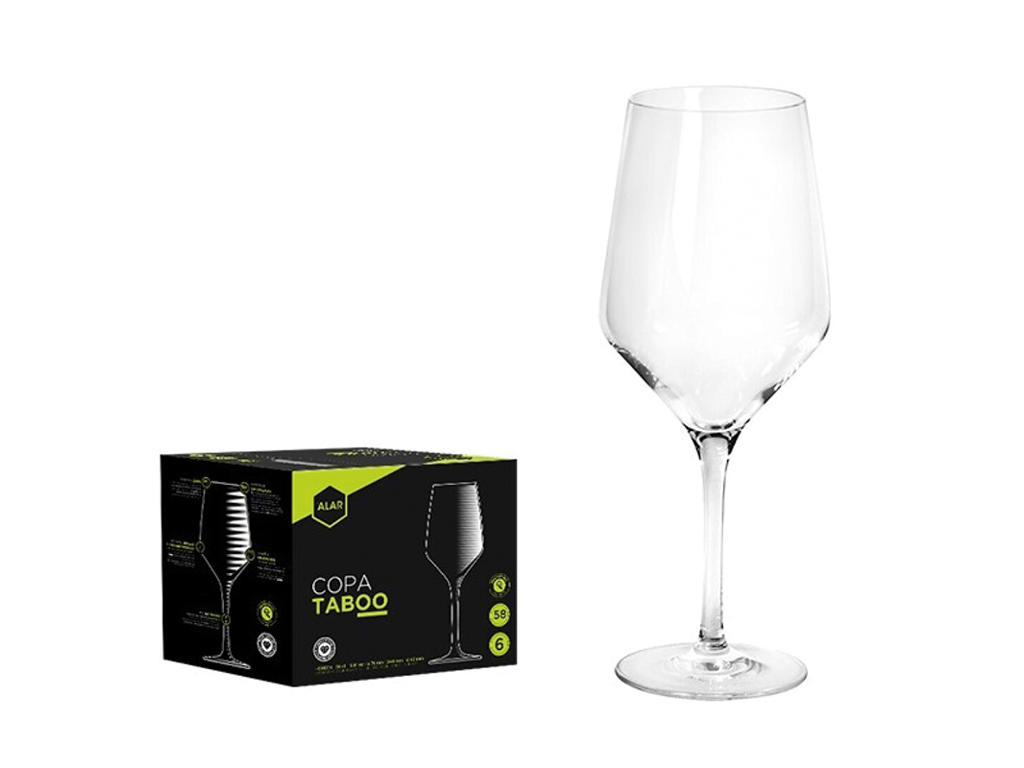 Glas Rødvin 58 cl Taboo