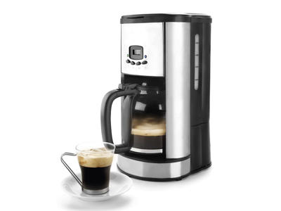 Kaffemaskine 1,5L m/filter og tidsinstil