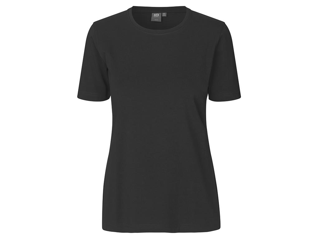 T-Shirt Stretch Komfort Dame Sort L