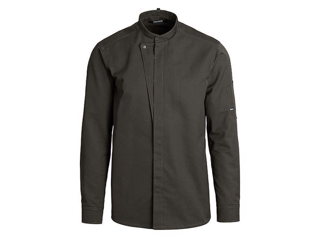 Kokkejakke cypres olive m/trykknap XXL