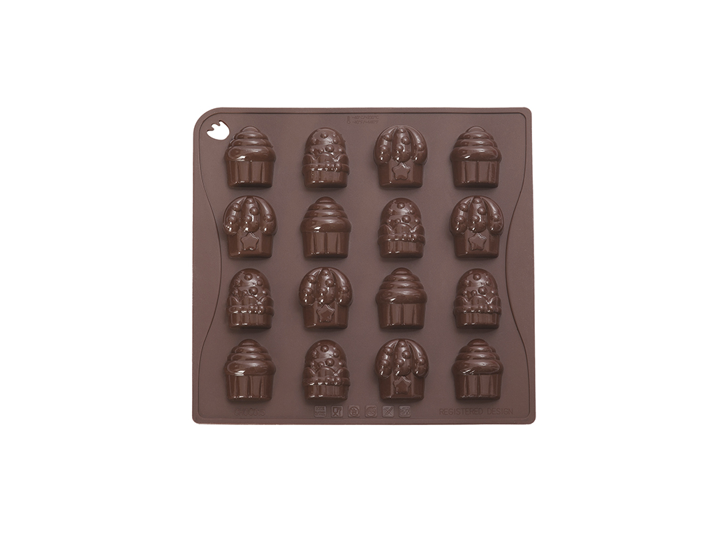 Chokoladeform brun Cupcake