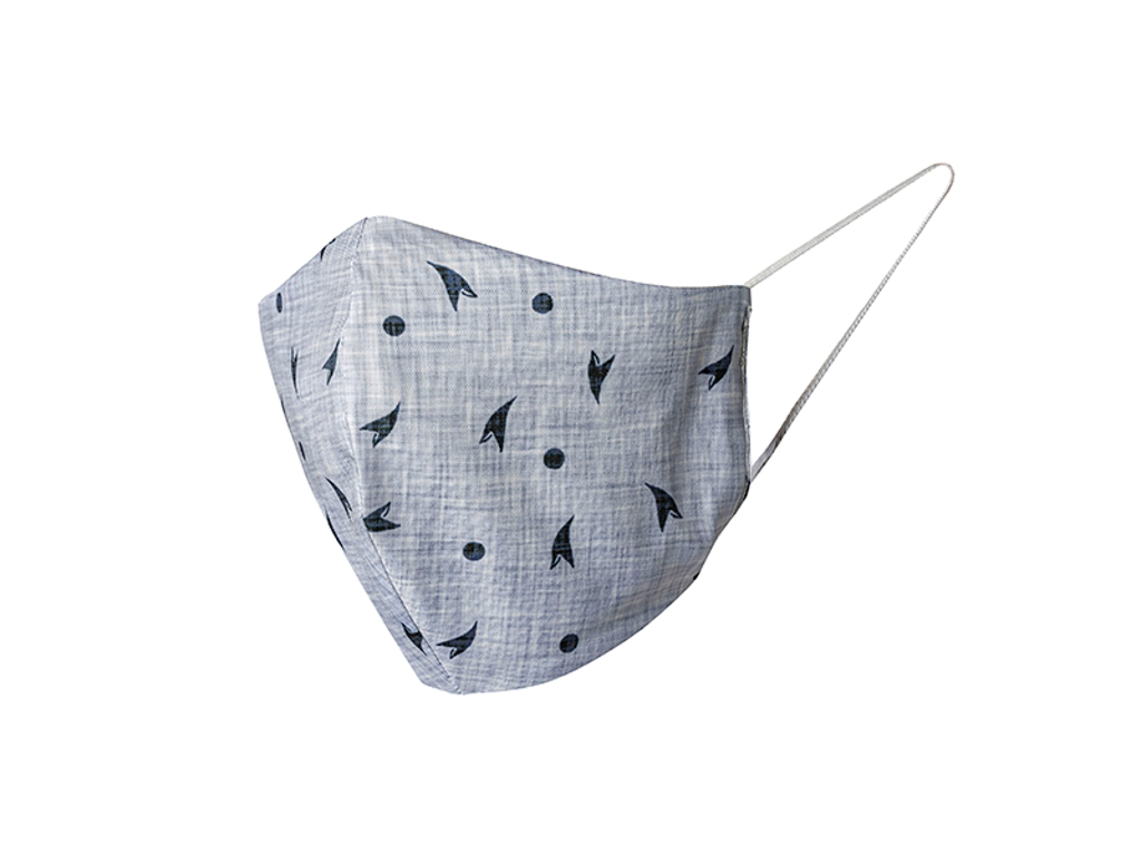 Mundbind Grå M 22x13