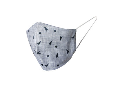 Mundbind Grå M 22x13