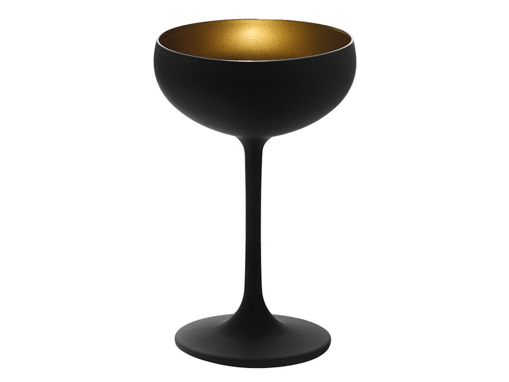 Glas Elements champagne Sort/Guld 23 cl