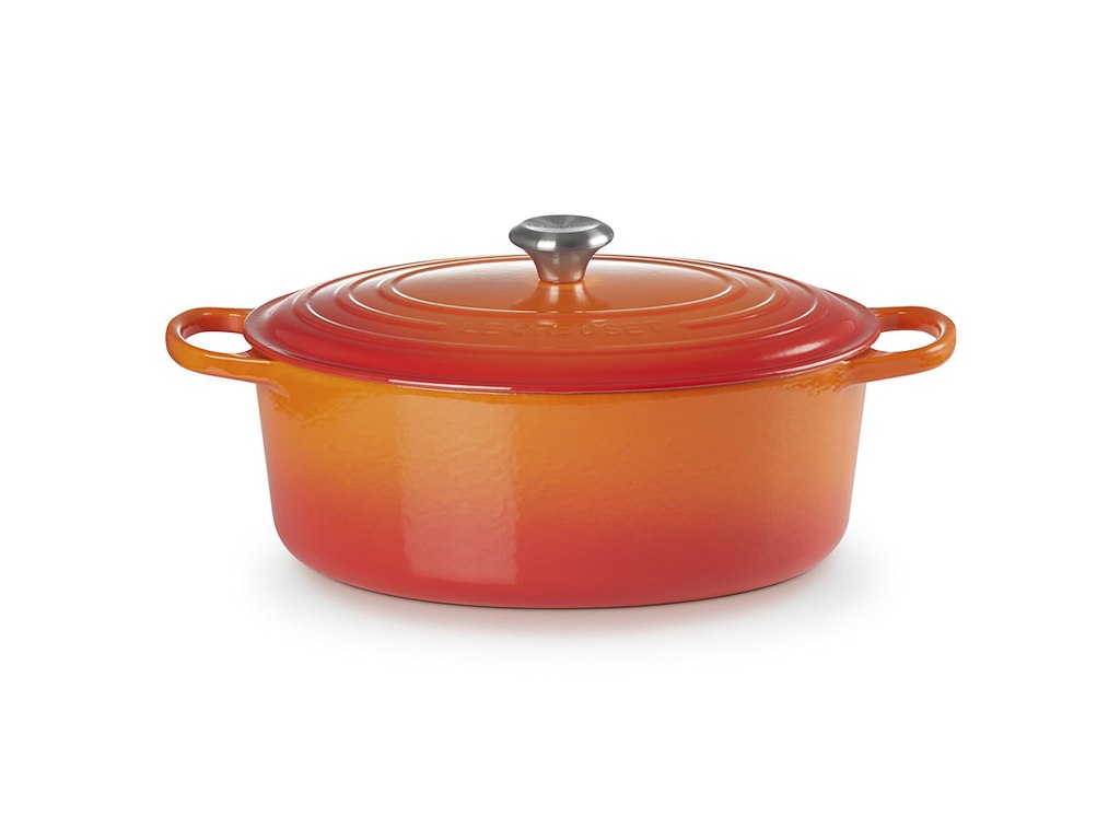 Støbejern oval gryde Ø 33 cm i Volcanic