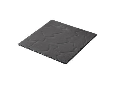Tallerken 25x25 cm skifer Basalt