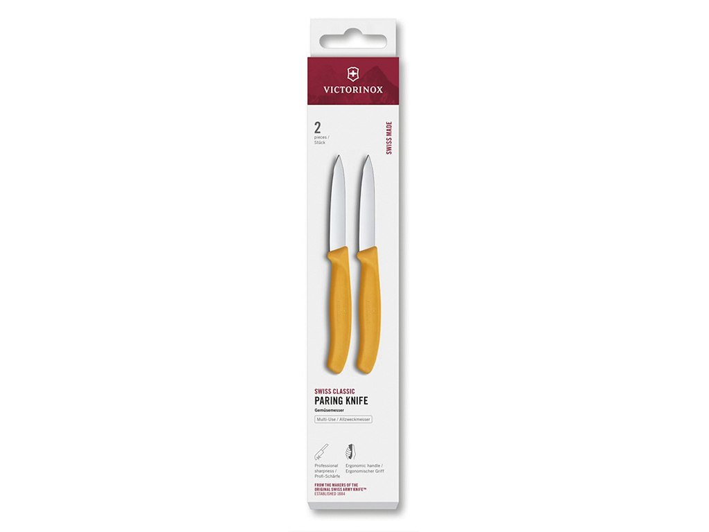 Urteknive, 8 cm, 2-pak, Victorinox, gul