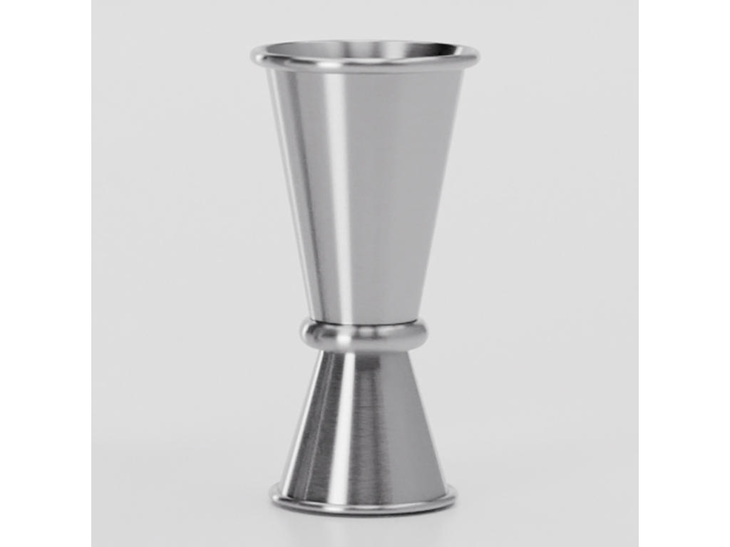 Målebæger Dobbelt 2/4 cl