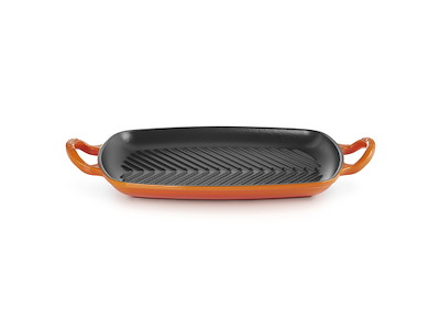 Le Creuset lav grillpande 30x30 cm i Volcanic