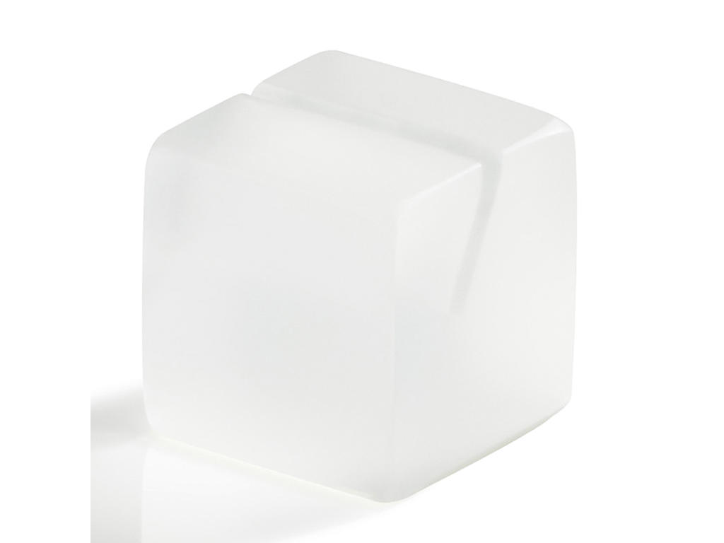 Menu holder 4x4 cm Hvid Mealplak