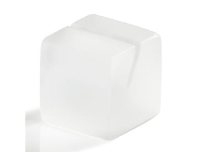 Menu holder 4x4 cm Hvid Mealplak