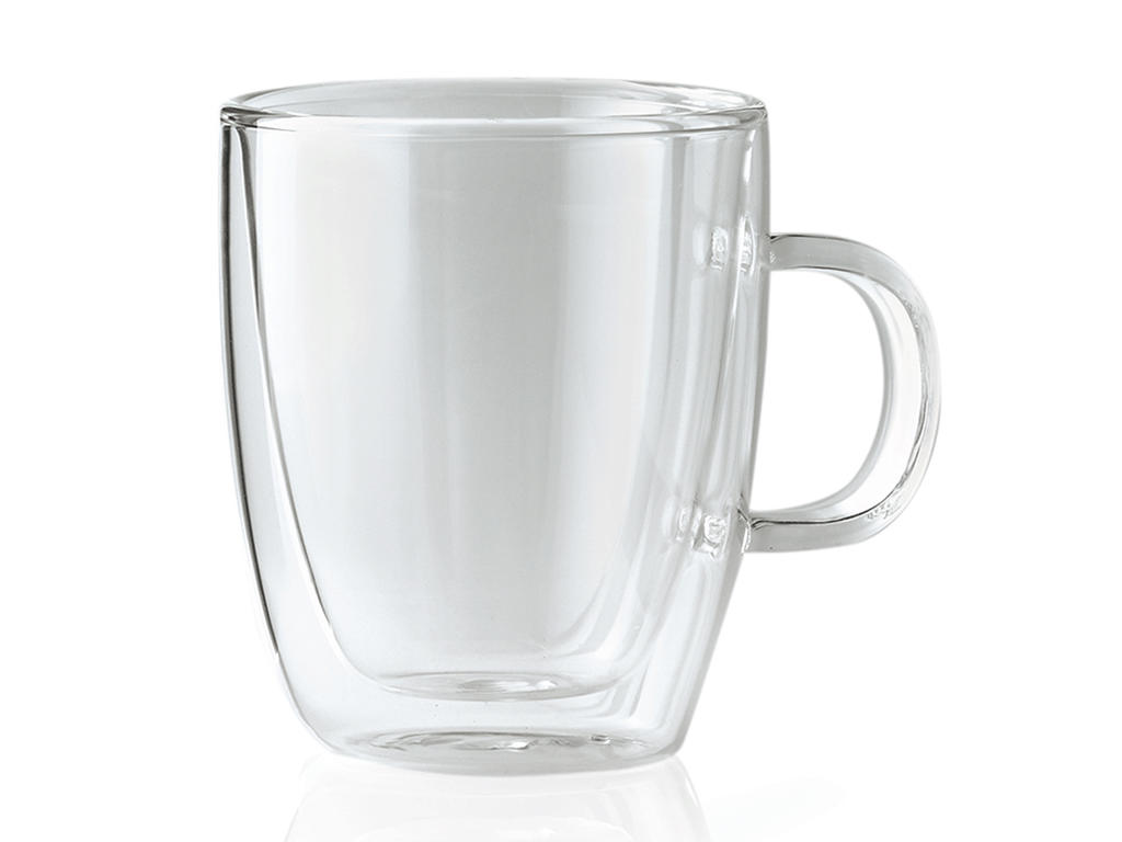 Glas m/hank 36cl Dobbeltvægget 2stk Loun