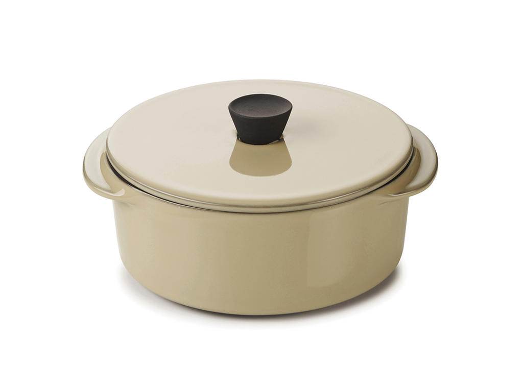 Gryde m. låg Ø12cm Beige Caractere Culinaire