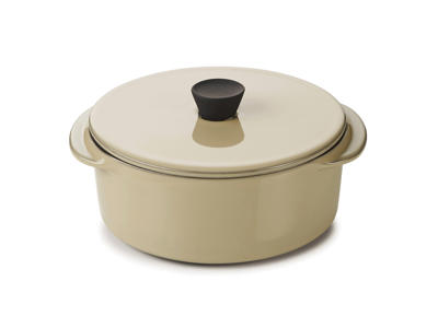 Gryde m. låg Ø12cm Beige Caractere Culinaire
