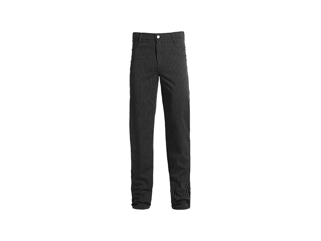 Kokkebuks Unisex Sort/hvid strib XS