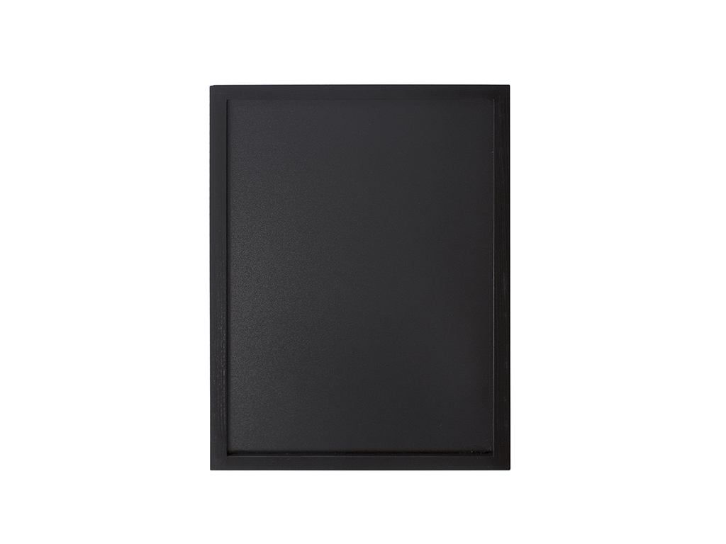 Tavle 40x60 cm sort lakeret træ ramme