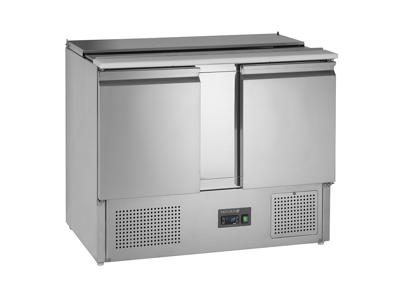 Saladette GN1/1 m/2 døre kompress. i bun