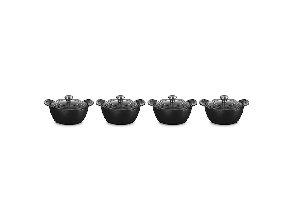 Le Creuset Gourmand gryder Ø11 cm – 4 stk. med låg