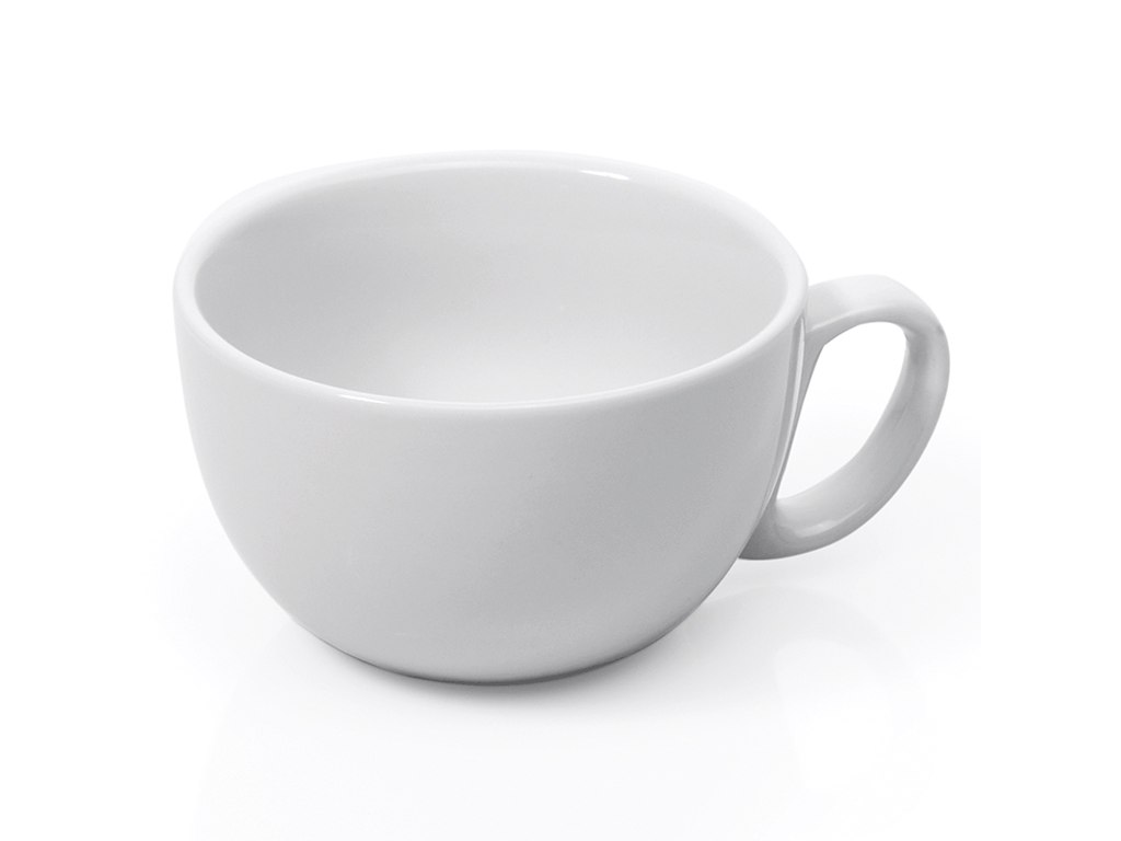 Kop Caffe Latte 350 ml Ø11 cm Hvid