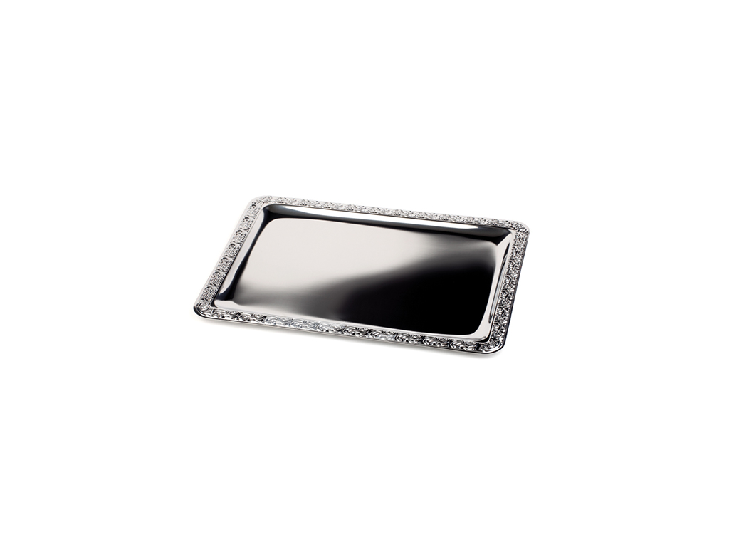 APS bordservice-tablet SCHÖNER ESSEN 420 x 310 mm i rustfrit stål 18/10, stabelbar - 1 stk (382)