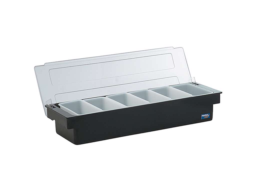 Cocktaildispensor sort plast 6 Cruet