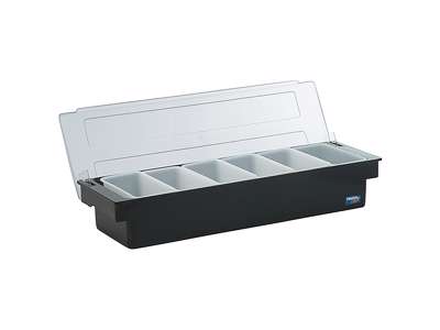 Cocktaildispensor sort plast 6 Cruet