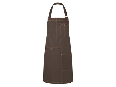 Forklæde med lommer Brun 68x80 cm