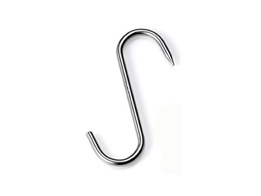 S-krog, rustfri, 250 x 10 mm