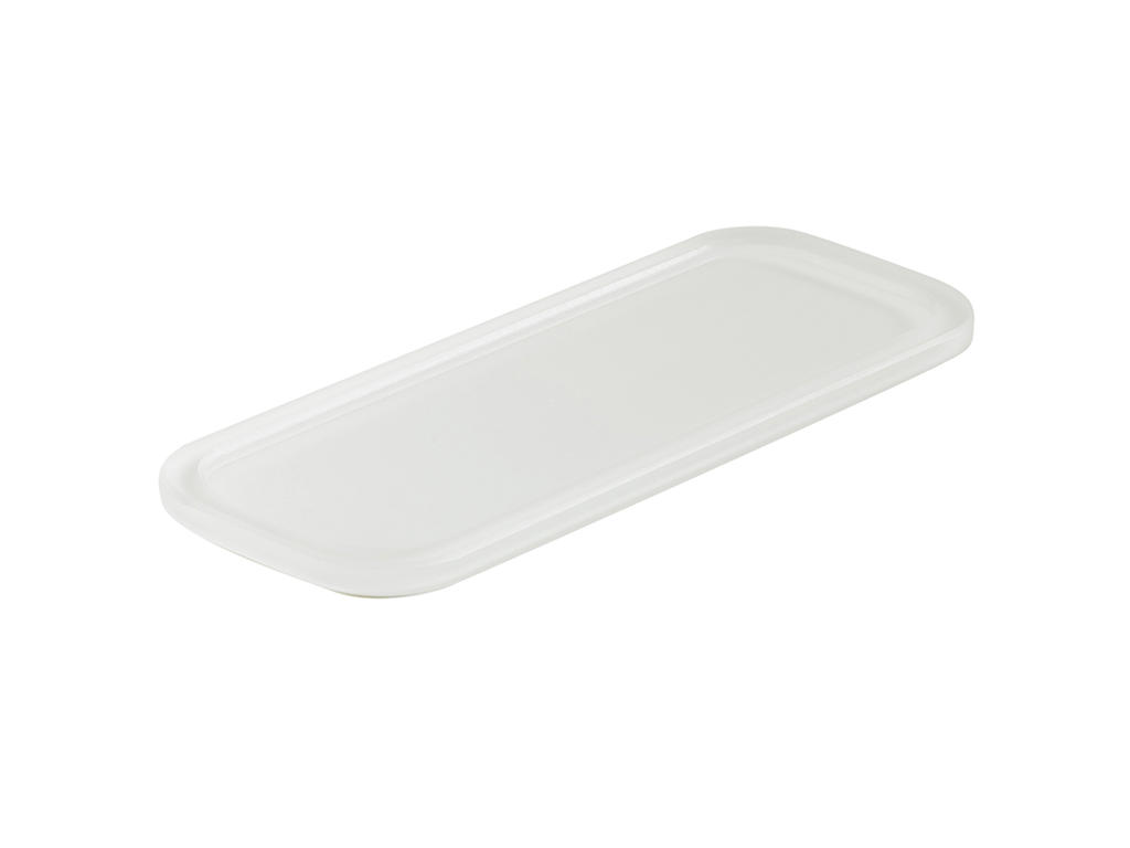 Bakke m. rille 24,5x9 cm Hvid Mealplak