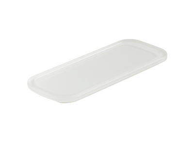 Bakke m. rille 24,5x9 cm Hvid Mealplak