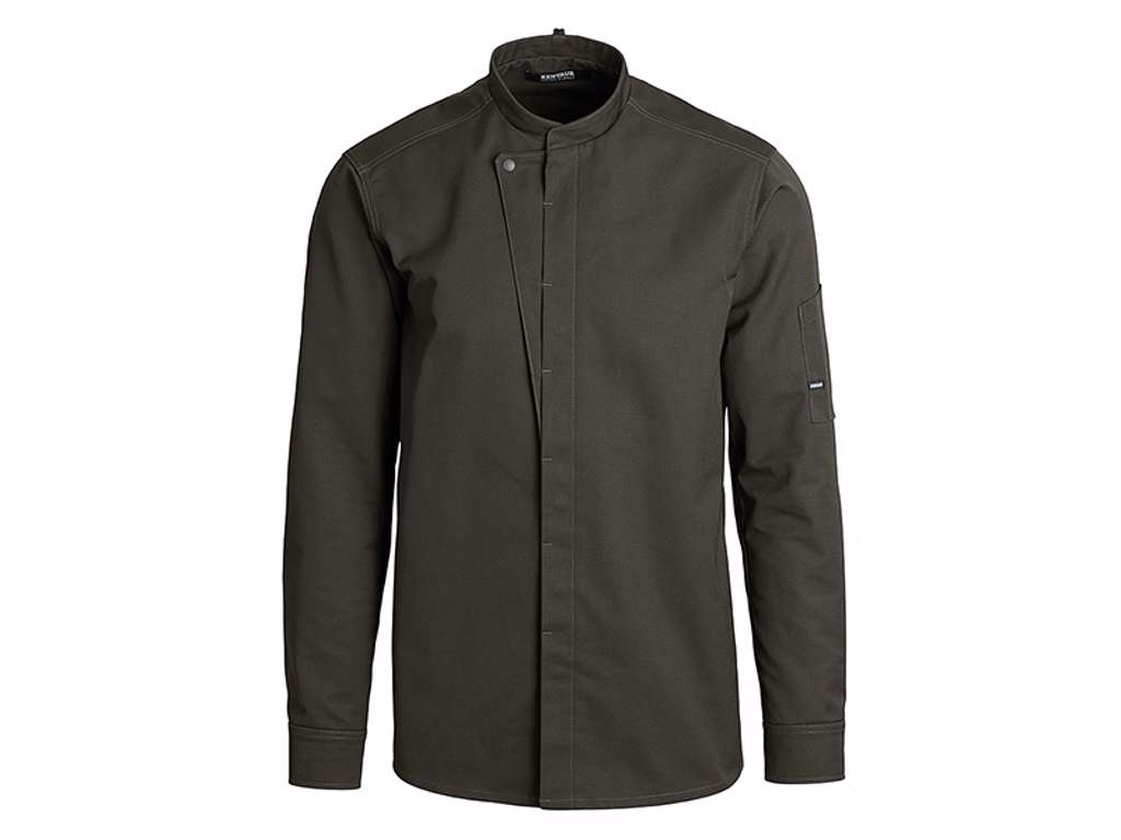 Kokkejakke cypres olive m/trykknap L
